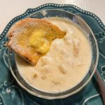 This quick and easy potato soup from canned potatoes is a favorite in our home. Start to finish, this hearty from-scratch soup only takes about 30 minutes to prepare.